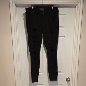 Torrid Premium Black Button-Fly Jeans